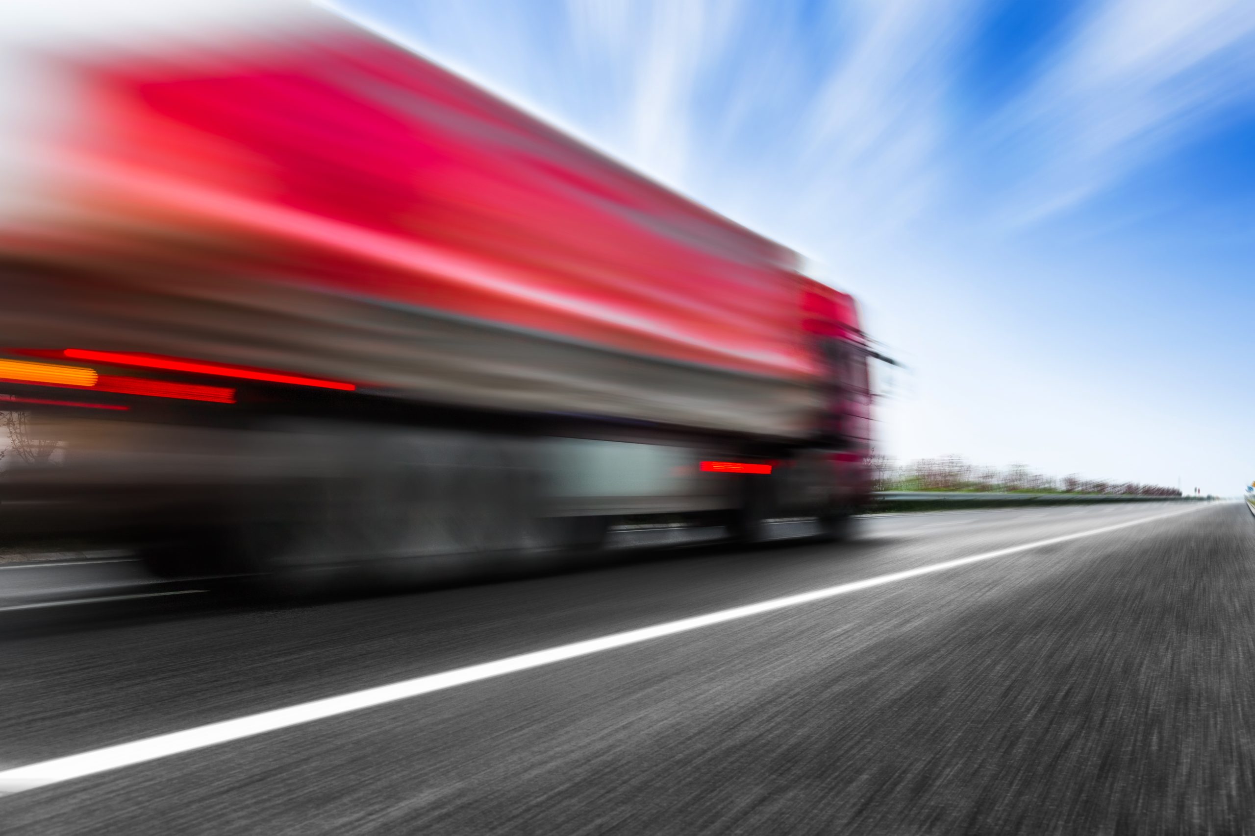 blur view of traffic on highway.